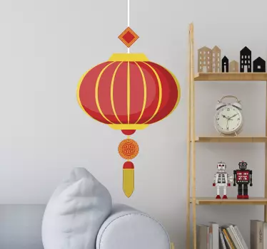 Kitajski lanter orientalski dekor za stene - TenStickers