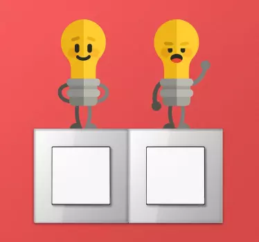 Komplet nalepk za stikalo žarnice - TenStickers