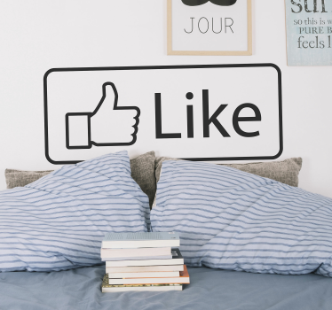 Kot facebook domov stenske nalepke - TenStickers