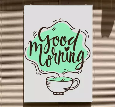 Kreativno dobro jutro z nalepko za kavo - TenStickers