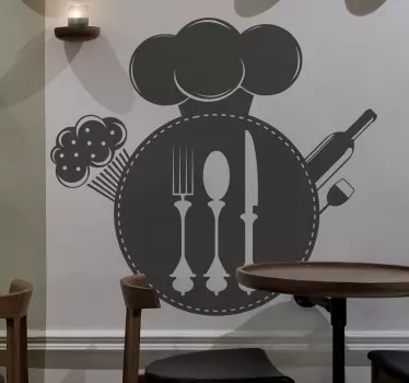 Kuhinjska nalepka z logotipom za jedilni pribor - TenStickers