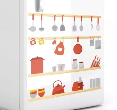 Kuhinjska posoda stenska nalepka - TenStickers
