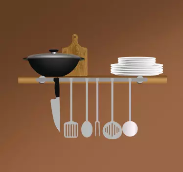 Realistic cooking tools nalepka za kuhinjo - TenStickers