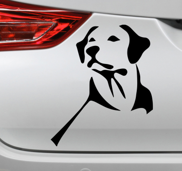 Labrador retriever pasji avtomobil nalepka - TenStickers