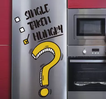 Lačen smešno seznam hladilnik zaviti - TenStickers