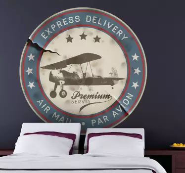 Letalska letala letalskega letalskega avta - TenStickers