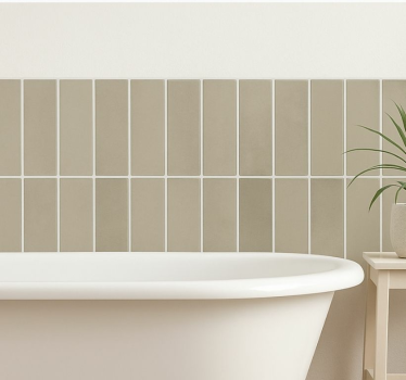 Linear stone natural nalepka za kopalnico - TenStickers