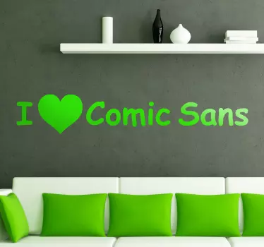 Ljubezenski strip sans nalepka - TenStickers