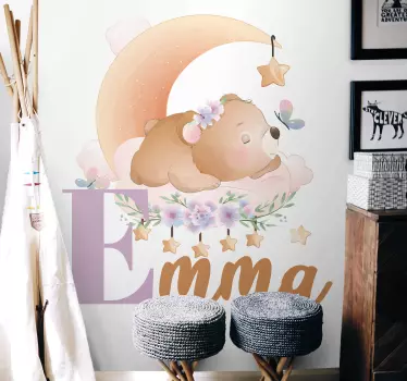 Ljubke živali nosijo ime. Stenska nalepka za otroško spalnico - TenStickers