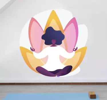 Lotus dekoracija sten za sprostitev - TenStickers
