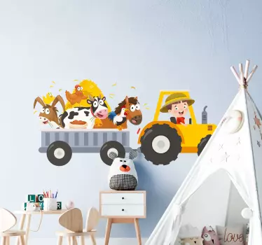 Mali kmet z nalepkami igrač - TenStickers