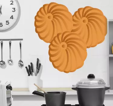 Maslene piškote nalepimo - TenStickers
