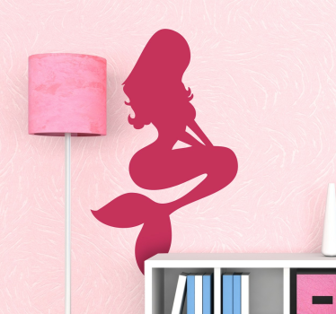 Mermaid silhueta stenske nalepke - TenStickers