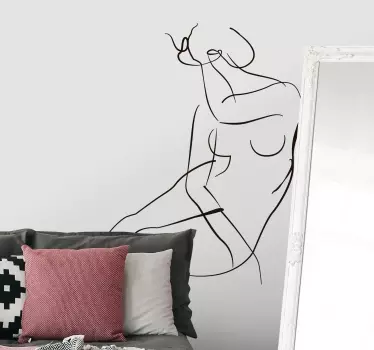 Minimalistična umetniška slika vinilna stenska umetnost - TenStickers