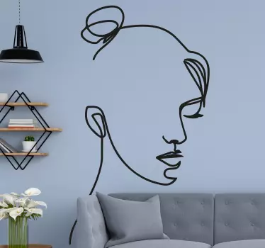 Minimalistične ženske nalepke za lase - TenStickers