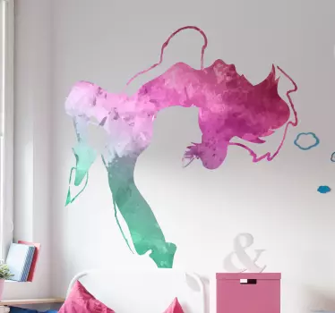 Moderna plesna nalepka na steni doma - TenStickers