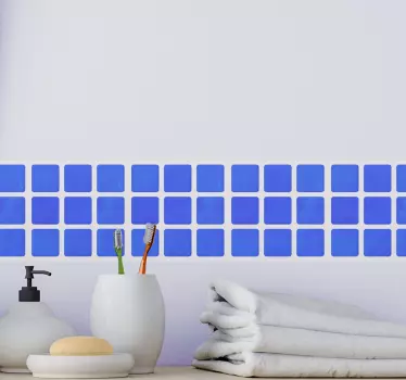 Modri odtenki ploščice prenos ploščic - TenStickers