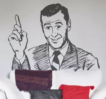 Nalepka za ljudi čudna kazalna figura - TenStickers