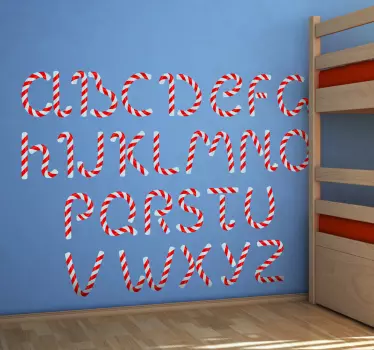 Nalepka abecede s sladkarijami - TenStickers