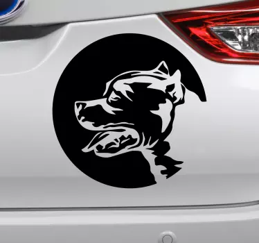Nalepka avtomobila ameriškega stafforda-shire terierja - TenStickers