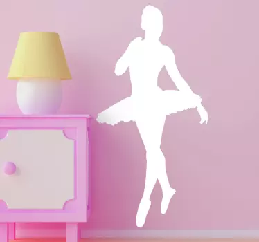 Nalepka balerina silhueta - TenStickers