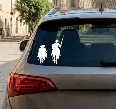 Nalepka don kihota in sancho - TenStickers