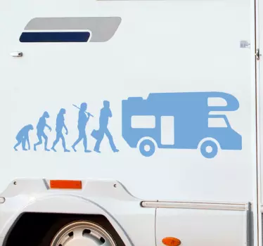Nalepka evolucijskega karavana za vozila - TenStickers