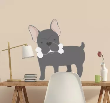 Nalepka francoske buldogske stene - TenStickers