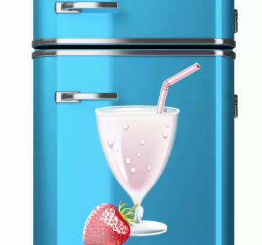 Nalepka jagodnega milkshakea - TenStickers