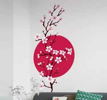 Nalepka japonske češnjeve veje - TenStickers