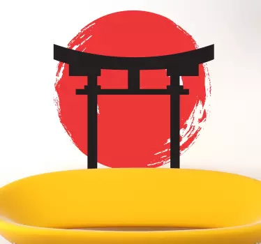 Nalepka japonske ikone templja - TenStickers
