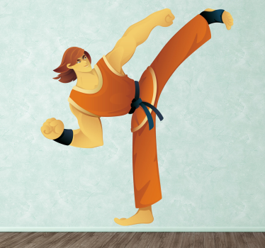 Nalepka karate bojevnik - TenStickers