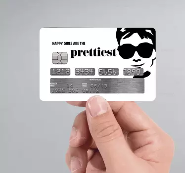 Nalepka kreditne kartice audrey hepburn - TenStickers