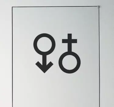 Nalepka moške in ženske simbolne stene - TenStickers