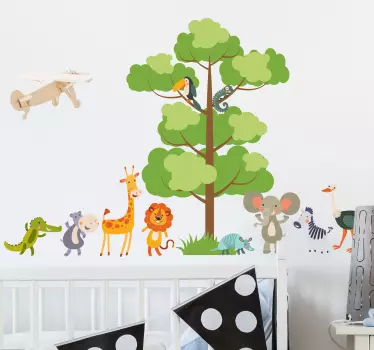 Nalepka na steni z džunglo - TenStickers