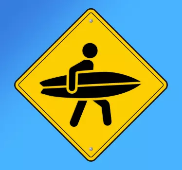 Nalepka na steno surferja - TenStickers