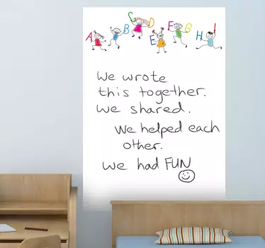 Nalepka nalepke z abecedno ploščo - TenStickers