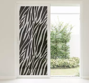 Nalepka okna zebra print - TenStickers
