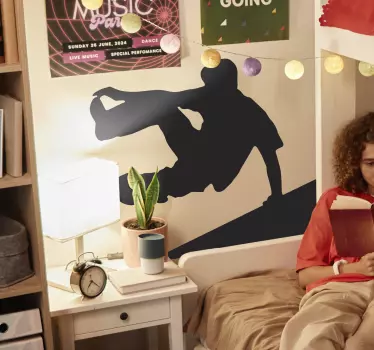 Nalepka parkour silhouette - TenStickers