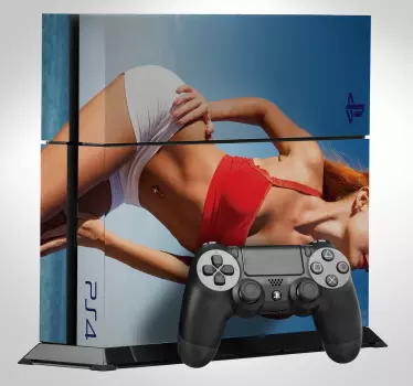 Nalepka ps4 seksi dekle ps4 - TenStickers