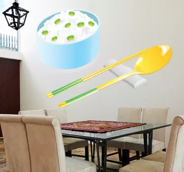 Nalepka riževe orientalske hrane - TenStickers
