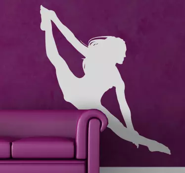 Nalepka s silhouette acrobat steno - TenStickers