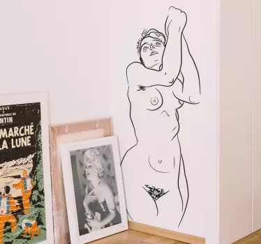 Nalepka schiele nude ženska - TenStickers