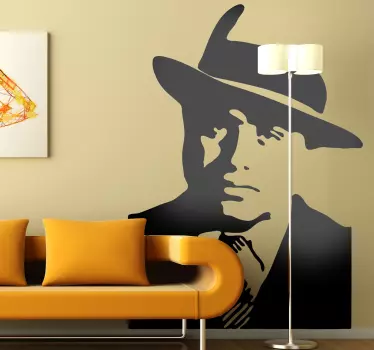 Nalepka silhuete al capone - TenStickers