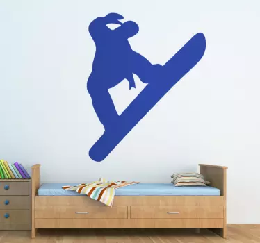 Nalepka silhuete na snegu - TenStickers