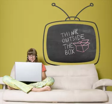 Nalepka stare televizijske deske - TenStickers