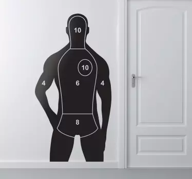 Nalepka stene človeške silhuete - TenStickers