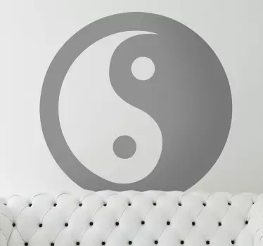 Nalepka stene yin yang - TenStickers