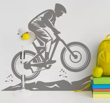 Nalepka stene za gorsko kolesarjenje - TenStickers