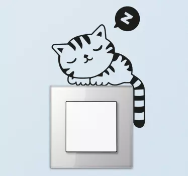 Nalepka stikala za zasprano mačko - TenStickers